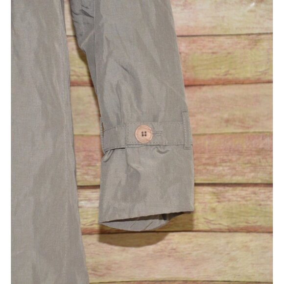 London Fog Ladies Brown Windbreaker Trench Coat Classic Size 18 Quilted Liner - Picture 5 of 11